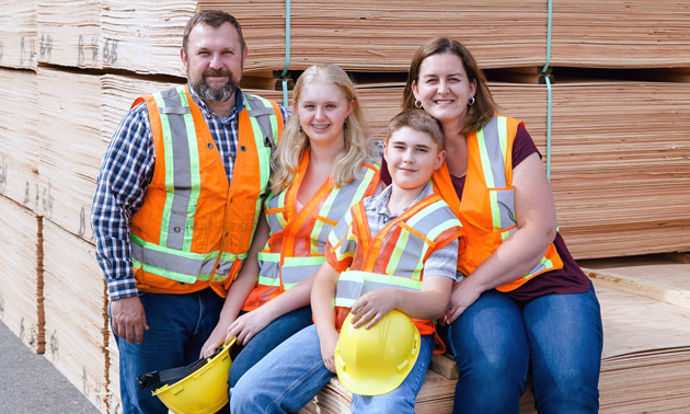 Scott and Rebecca Weatherford with their two children, possibly the fourth generation of ownership of ATCO.