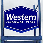 Sign that says Western Financial Place
