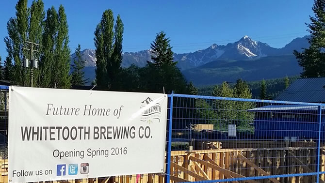 Construction is progressing nicely on the Whitetooth Brewing Co., with the opening set for late summer or early fall 2016. 