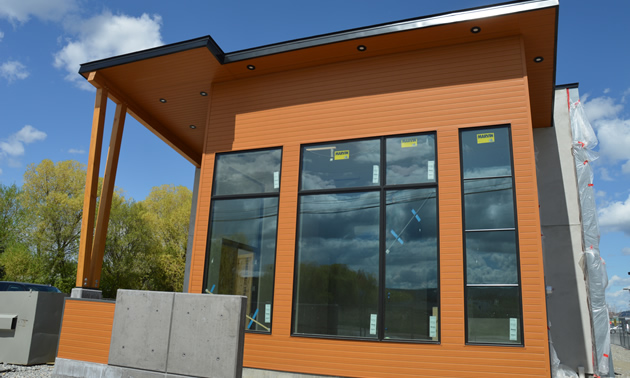 Exterior of the Wildhorse Surgical Clinic in Cranbrook, with construction almost complete