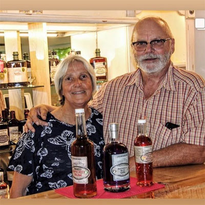 Pat and Jeanette Meerholz are owners of award-winning Wynndel Craft Distilleries in Creston Valley.