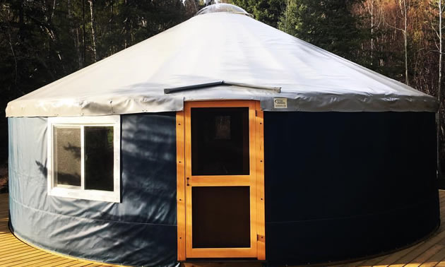 A yurt. 