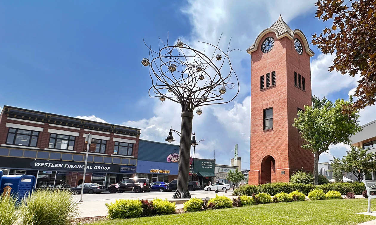 Shot of downtown Cranbrook BC