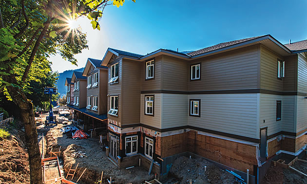 building being constructed in Nelson BC