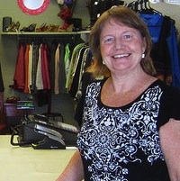 Annette Carberry, owner of the Red Dresser in Castlegar.