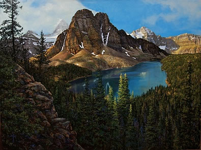 Mount Assiniboine painting by Joseph Cross