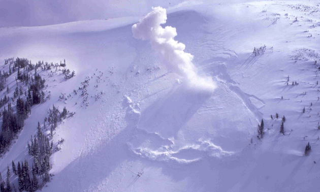 Picture of avalanche.