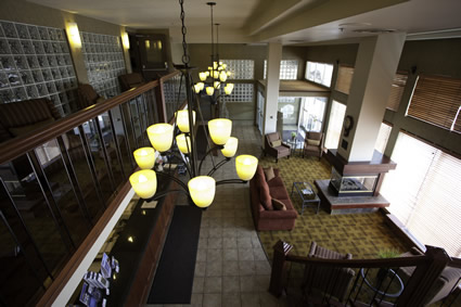 Interior lobby of Best Western hotel