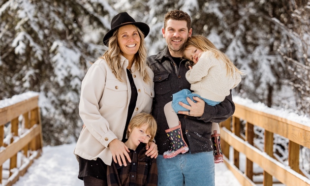 Eric and Juliana Bower with their two children