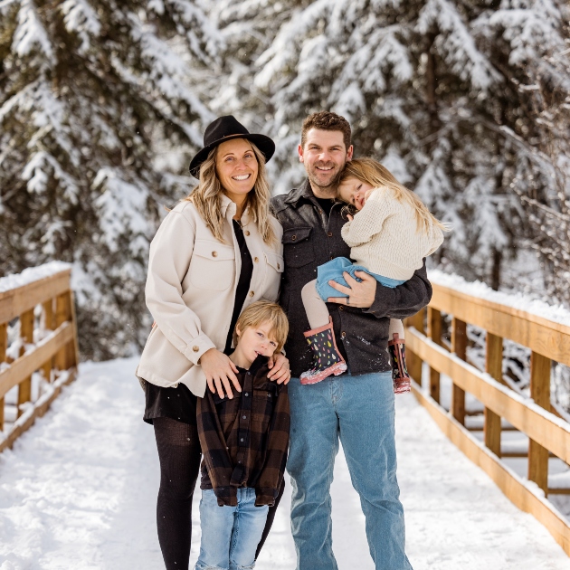 Eric and Juliana Bower with their two children