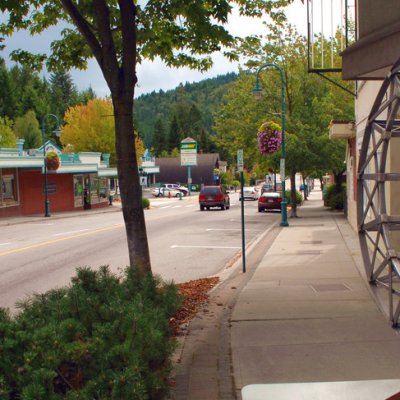 Castlegar is attractively situated on the banks of the Columbia River.