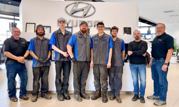 Staff team lined up at Cranbrook Hyundai
