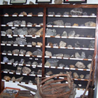 Photo of the chamber's collection of ore specimens from mines in the Kootenays