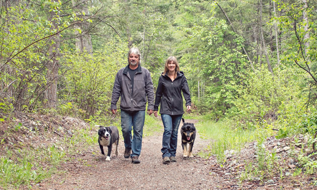 Chris and Laurie Weitzel, owners of Cherry Creek Property Services in Kimberley, B.C.