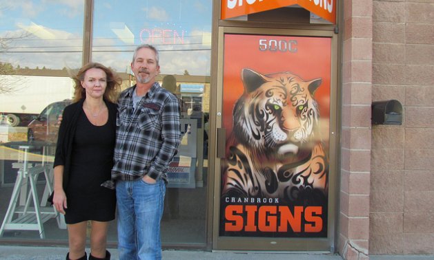 Jo-Anne and Mark Elliott, owners of Cranbrook Signs.