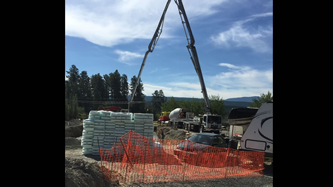 Picture of the expansion project at Elizabeth Lake Lodge in Cranbrook, B.C.