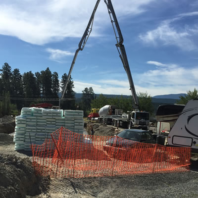 Picture of the expansion project at Elizabeth Lake Lodge in Cranbrook, B.C.