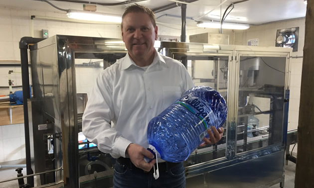 Owner Murray Floyd at the company's new state-of-the-art bottling facility.