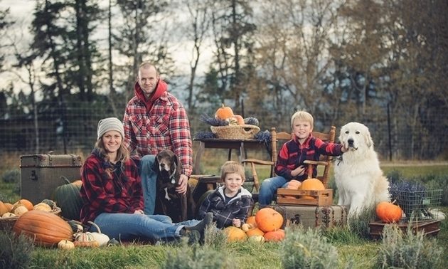 Kate and Matt Murphy, along with their two children and dog