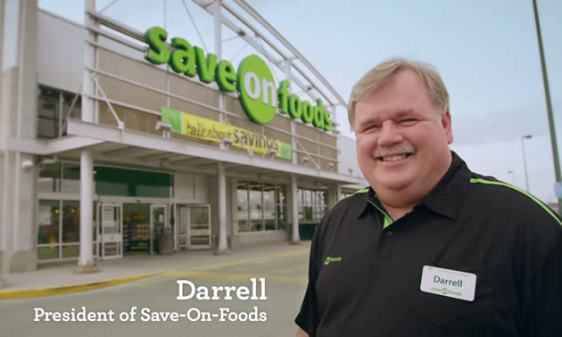 Darrell Jones standing outside Save on Foods