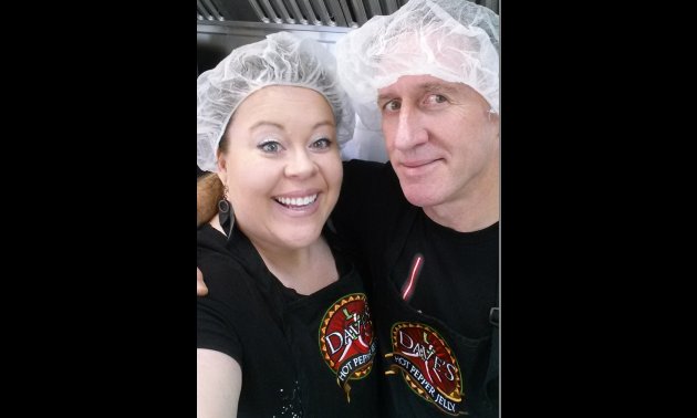Kathy and Dave Sutherland, owners of Dave's Hot Pepper Jelly in Invermere.
Photo courtesy Dave's Hot Pepper Jelly
