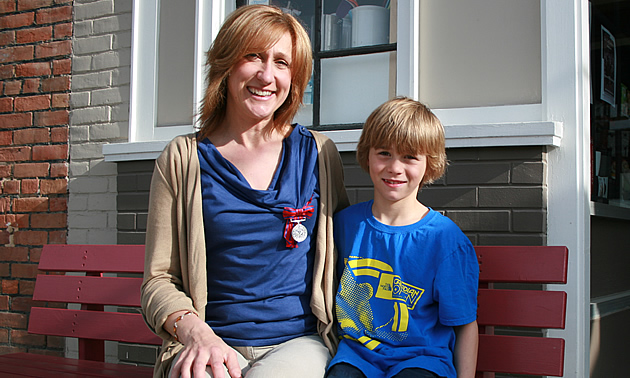 Dawn Manning and her son, Simon Impey