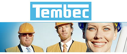 Tembec logo and photo of people