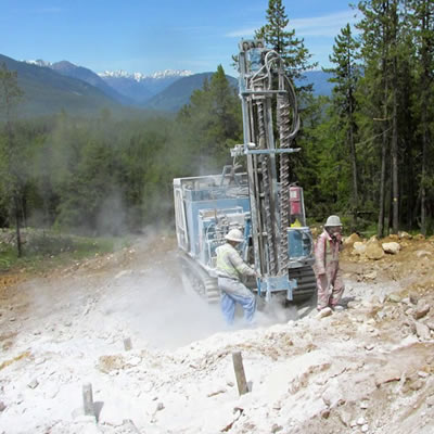 Workers at the Driftwood Creek project site. 