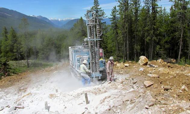 Workers at the Driftwood Creek project site. 