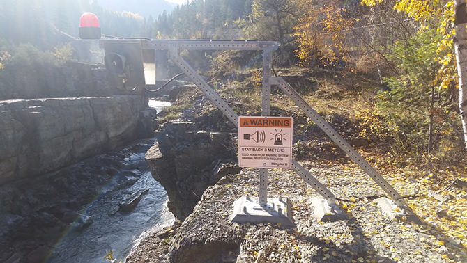 BC Hydro have put into place and operation a new Elko Dam Warning System.