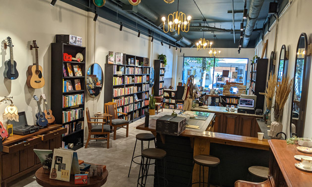 Interior of Fable Bookstore. 