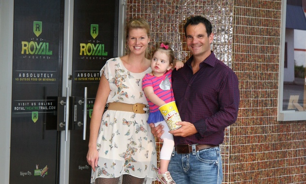 Jason and Lisa Milne with their young daughter. 