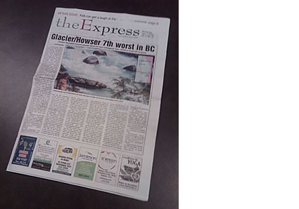 Photo of a Nelson Express Newspaper