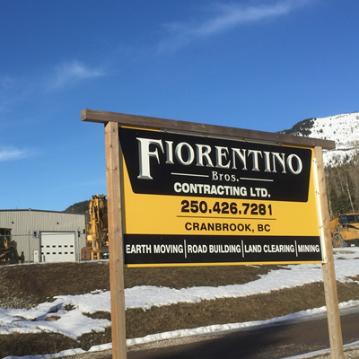 Fiorentino Bros. Contracting (FBC) has added a new building to their equipment yard near Sparwood. 
