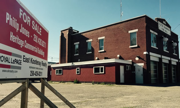 The old Firehall, located on 11th Ave S. in downtown Cranbrook. 