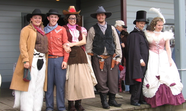 Fort Steele staff dressed in period costume