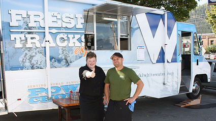people at Whitewater Ski Resorts new food truck