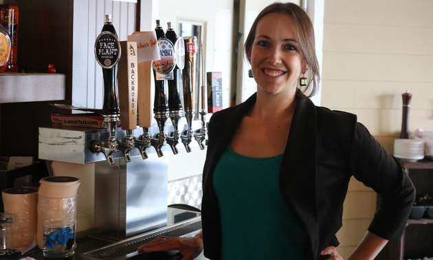 Gabrielle Plamondon, sales and marketing manager of the West Coast Grill.