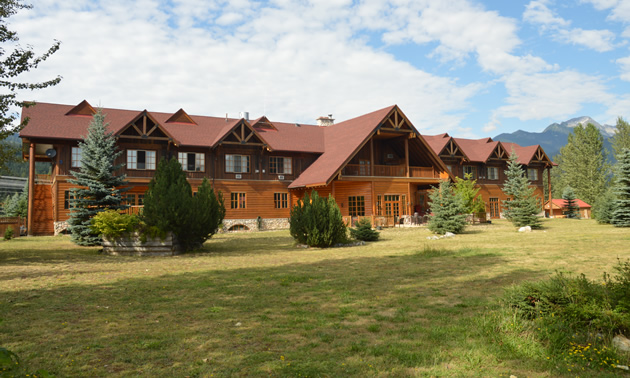 The front of Glacier House Resort in Revelstoke. 