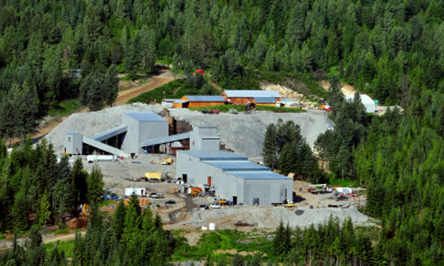 MX Gold Corp's Max Mining and milling operation in the Kootenay region of B.C.