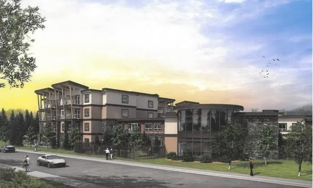 Artist's rendition of residential care facility. 