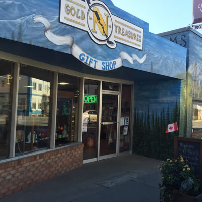 Street view of Gold-N-Treasures in Creston, BC. 