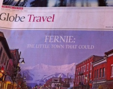 A cover-shot of the Globe and Mail newspaper