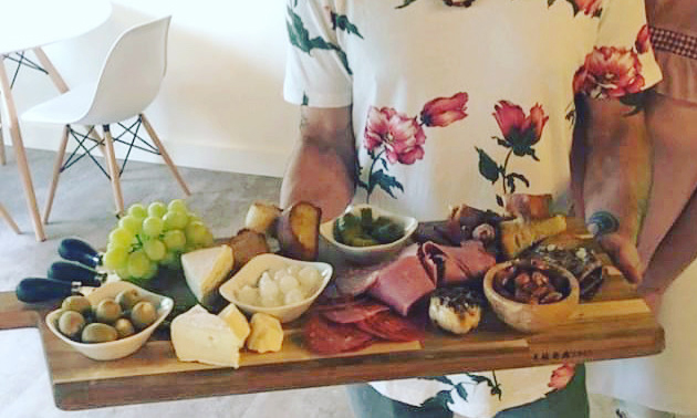 The fine-dining menu includes charcuterie boards.
