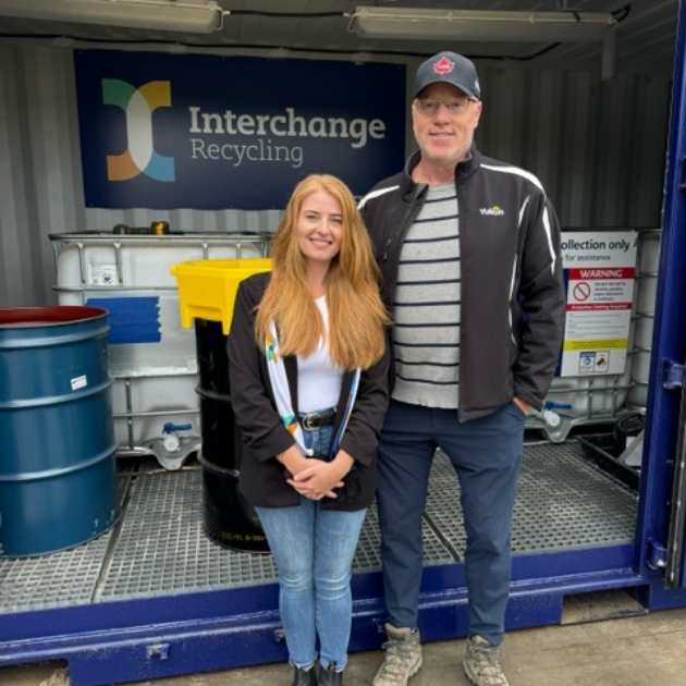 Jenn Robson standing next to Niles Clarke