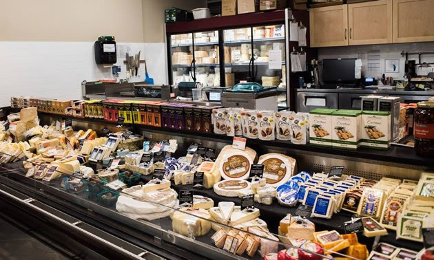 The extensive cheese/deli department. 