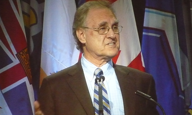 Stephen Lewis was the keynote speaker at the recent Union of B.C. Municipalities convention at the Vancouver Convention Centre.