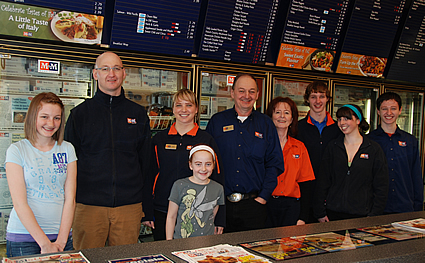 Photo of the new staff and owners of Cranbrook's M&M Meat Shop