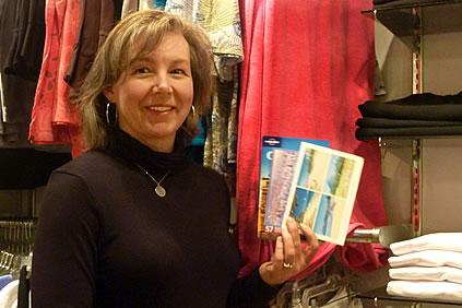 Photo of Noreen Lynas owner of Cottons Clothing Company 