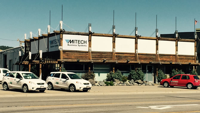 Picture of the new location of MITECH Office Solutions in Cranbrook, B.C. 